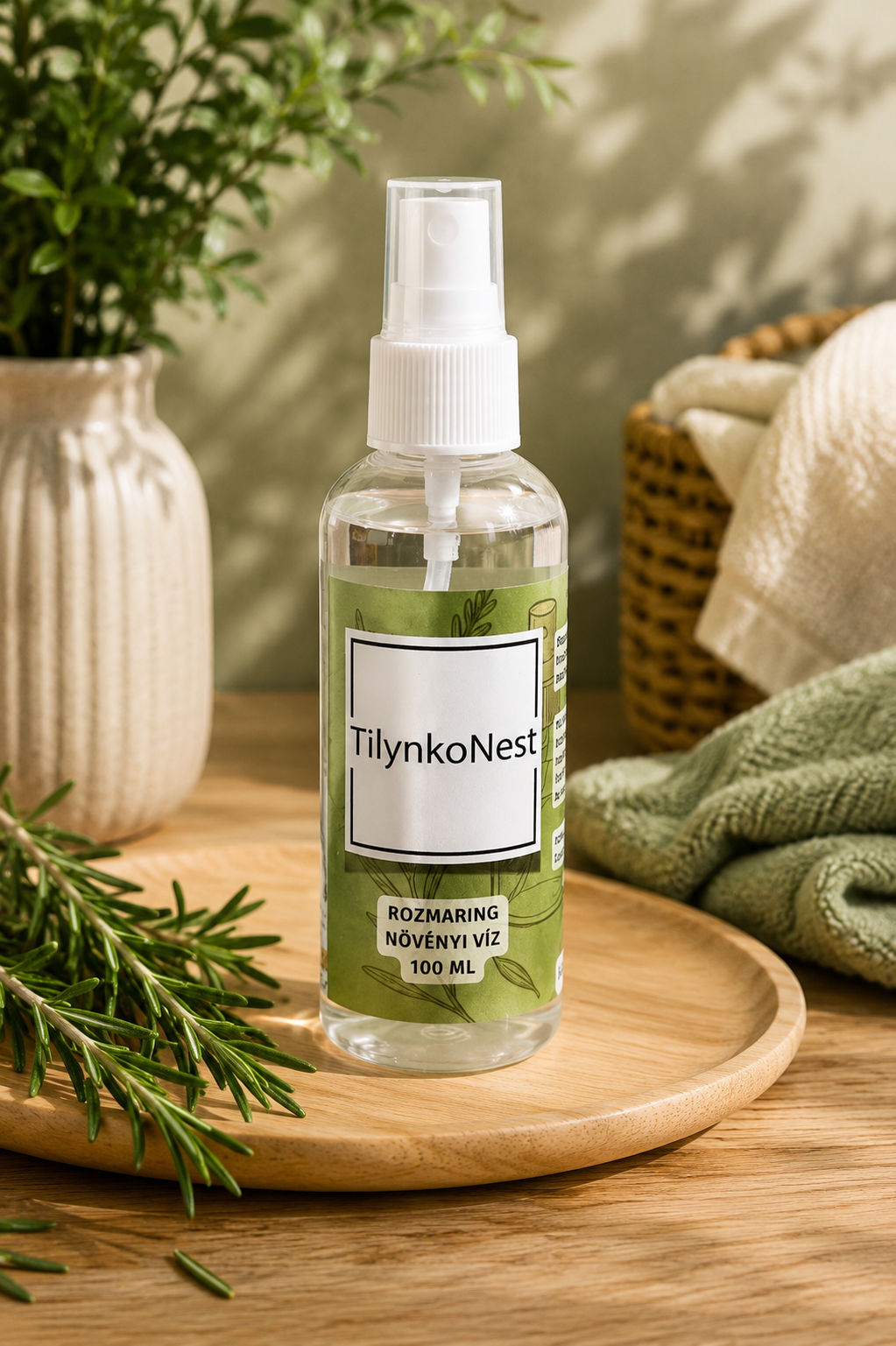 Rozmaring hidrolátum – növényi illatvíz 100 ml, tér-, textil- és szaunaillat