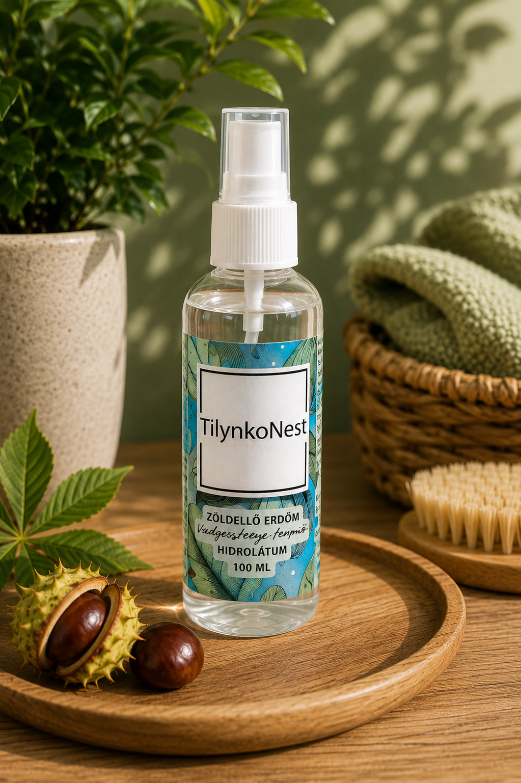 Vadgesztenye termés hidrolátum – növényi illatvíz 100 ml, tér- és textilfrissítő