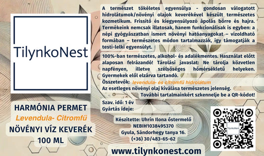 Levendula- Citromfű virágvíz 100 ml