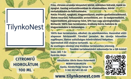 Citromfű hidrolátum 100 ml
